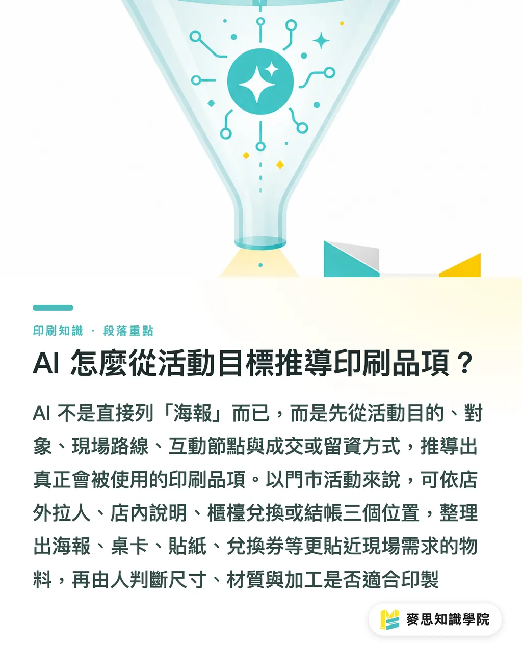 AI 怎麼從活動目標推導印刷品項?|AI企劃活動印刷品清單 段落重點