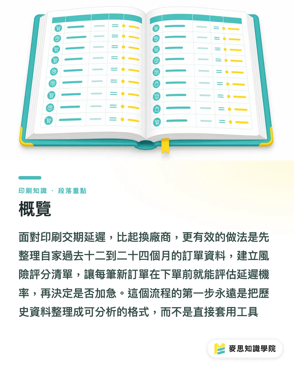 概覽|交期總是延?教你用 AI 建立延遲預警與加急決策清單 段落重點