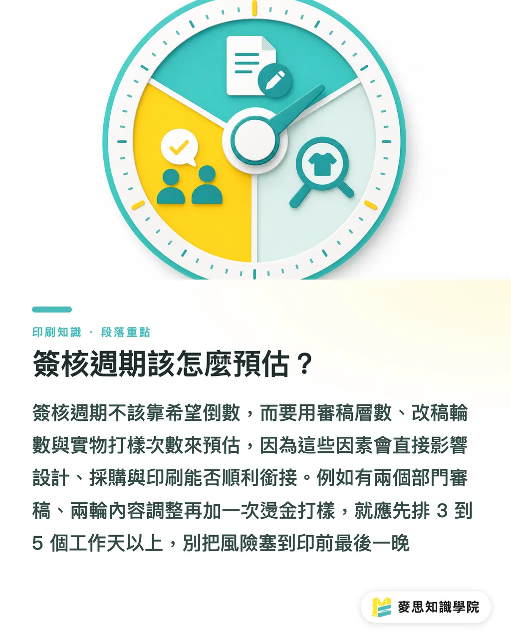 簽核週期該怎麼預估?|打樣簽核慢如牛?AI 三層檢查加速決策 段落重點