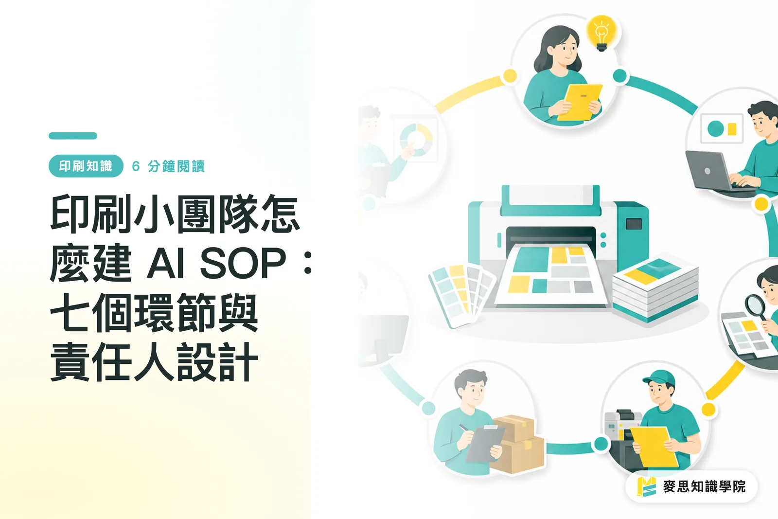 印刷小團隊怎麼建 AI SOP:七個環節與責任人設計