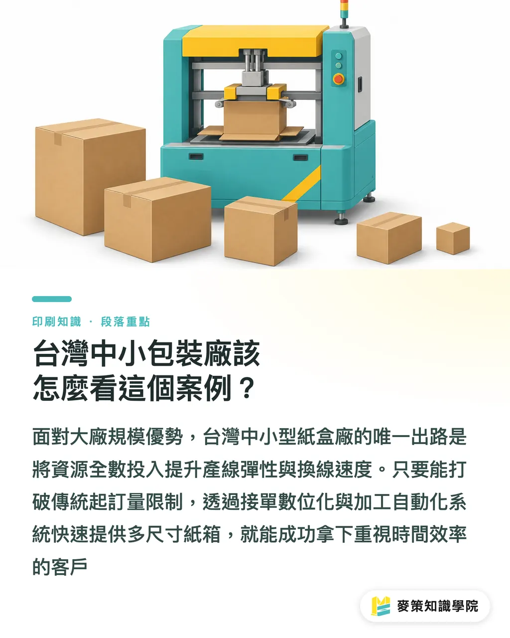 台灣中小包裝廠該怎麼看這個案例?|中型紙盒廠擴產怎麼投?從 Akarton 雙機佈局看設備回本邏輯 段落重點
