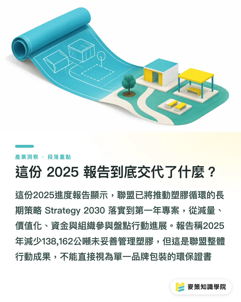 這份 2025 報告到底交代了什麼?|塑膠減量聯盟首年:3個落地訊號 段落重點