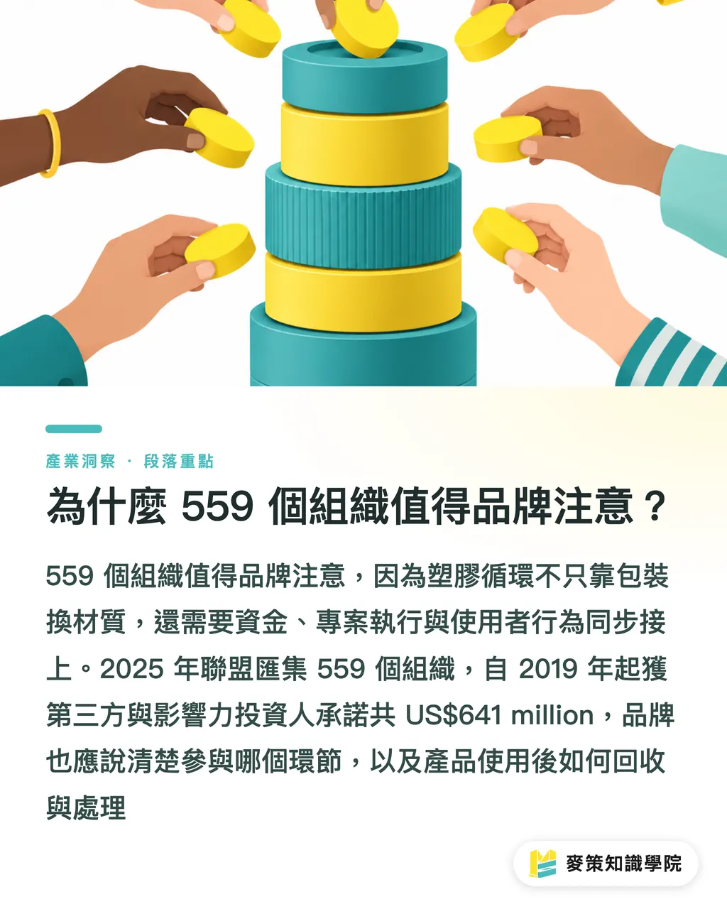 為什麼 559 個組織值得品牌注意？｜塑膠減量聯盟首年：3個落地訊號 段落重點