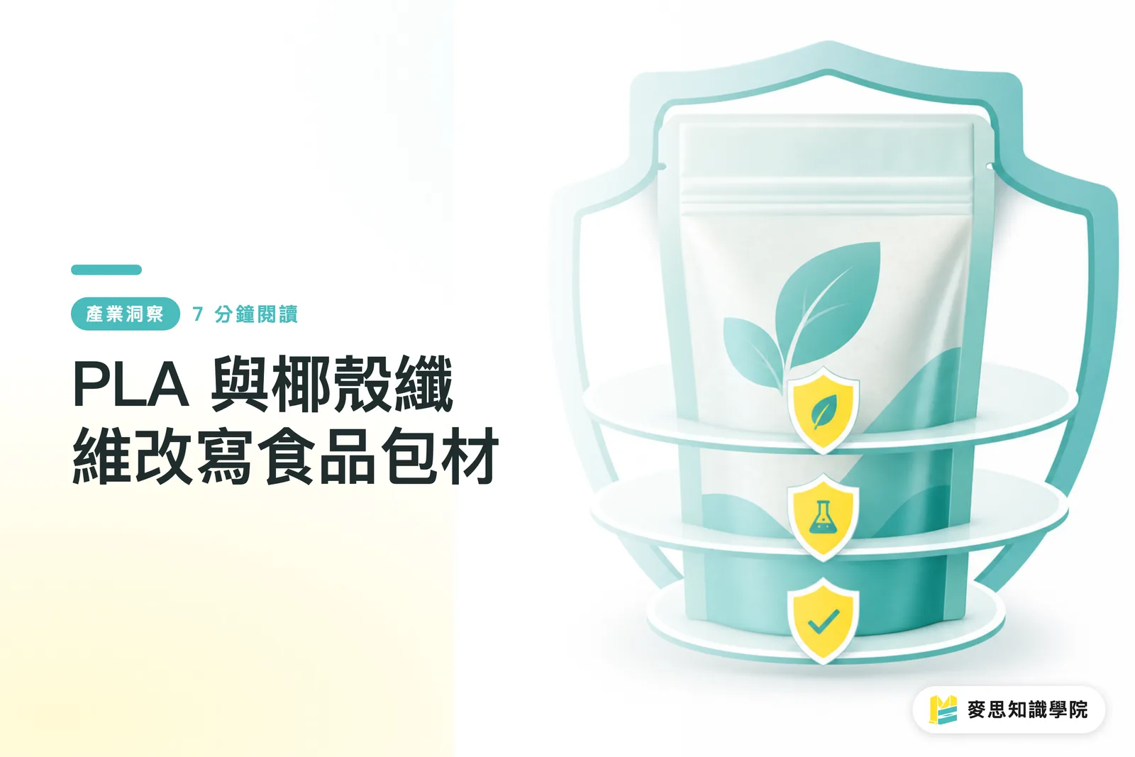 PLA 與椰殼纖維改寫食品包材