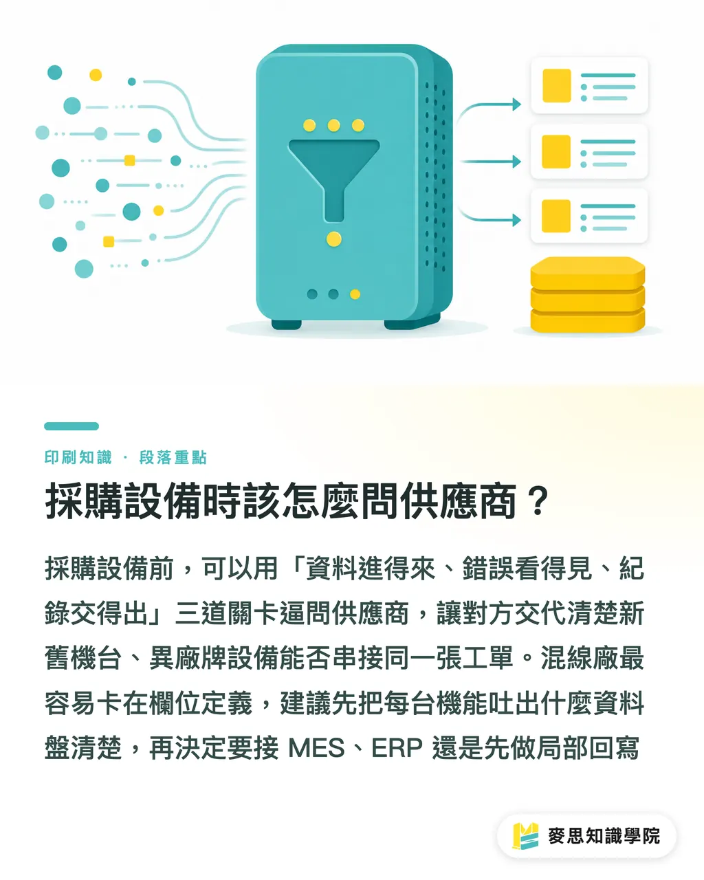 採購設備時該怎麼問供應商?|BOBST × Colorman:連線包裝成標配 段落重點