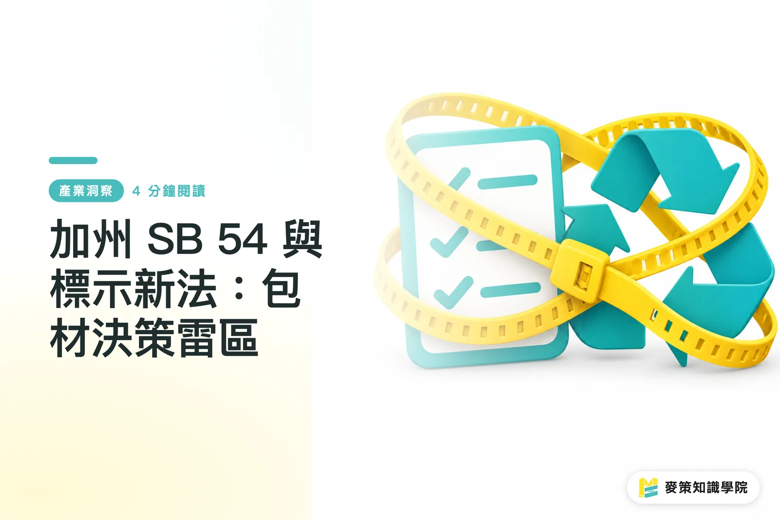 加州 SB 54 與標示新法：包材決策雷區