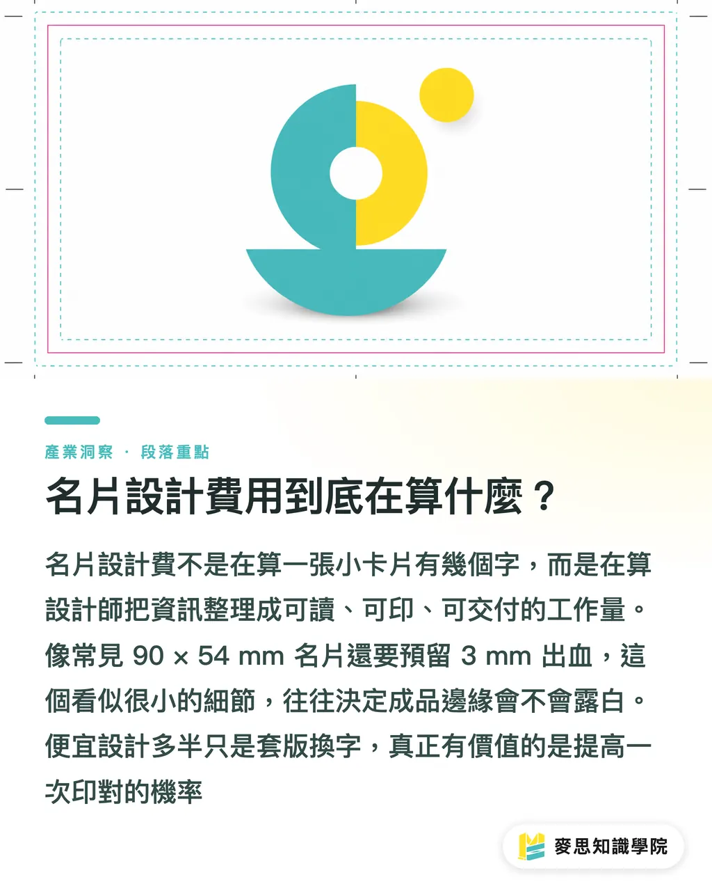 名片設計費用到底在算什麼?|名片設計費用怎麼算 段落重點