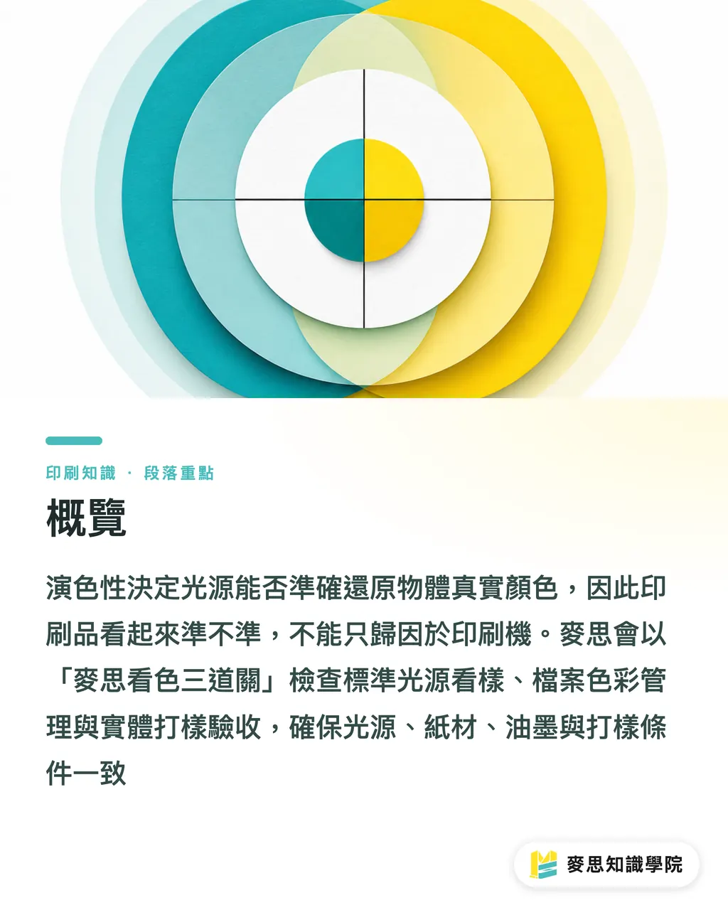 概覽｜演色性是什麼？印刷色彩一次看懂 段落重點