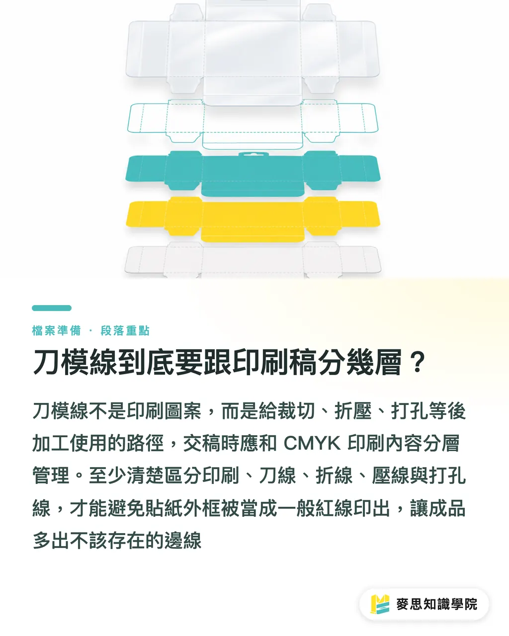 刀模線到底要跟印刷稿分幾層?|刀模與印刷稿分層完稿指南 段落重點