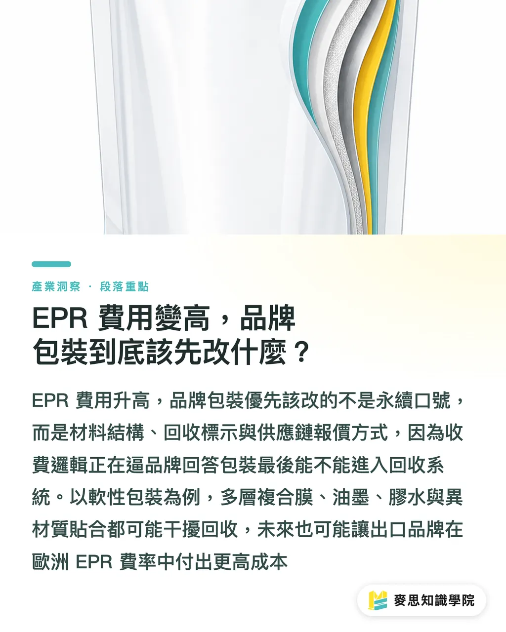 EPR 費用變高，品牌包裝到底該先改什麼？｜EPR漲價後，包裝該重算 段落重點