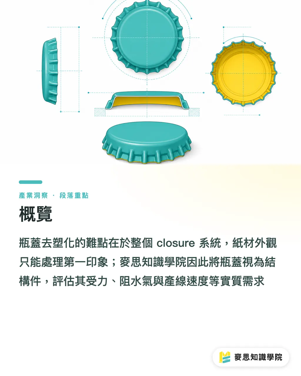概覽|瓶蓋去塑化,難在封口 段落重點