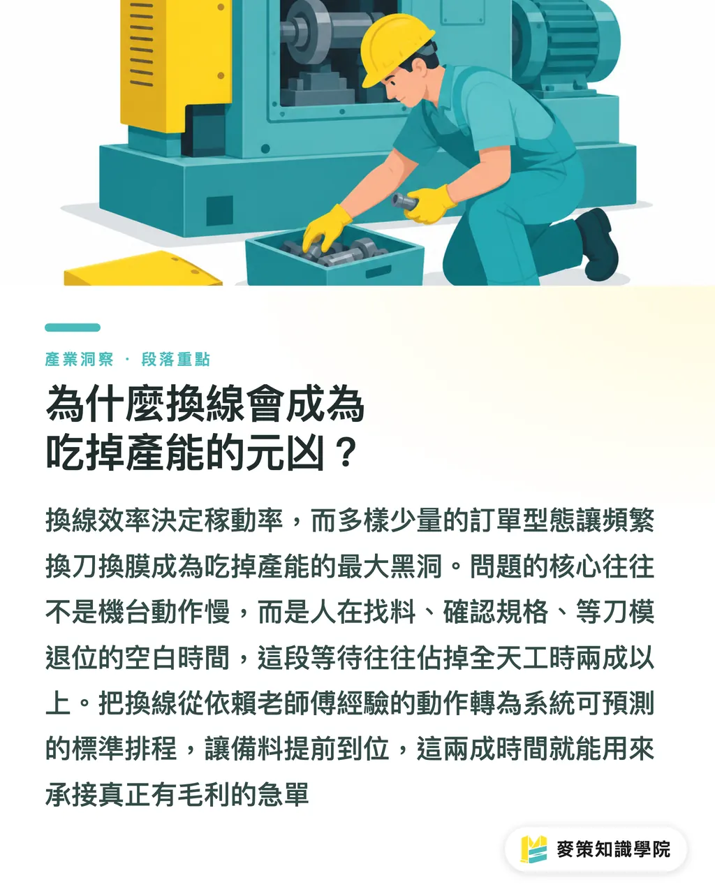 為什麼換線會成為吃掉產能的元凶？｜食品包裝換線卡關？GEA 新軟體靠 AI 把換刀換膜壓到最短 段落重點