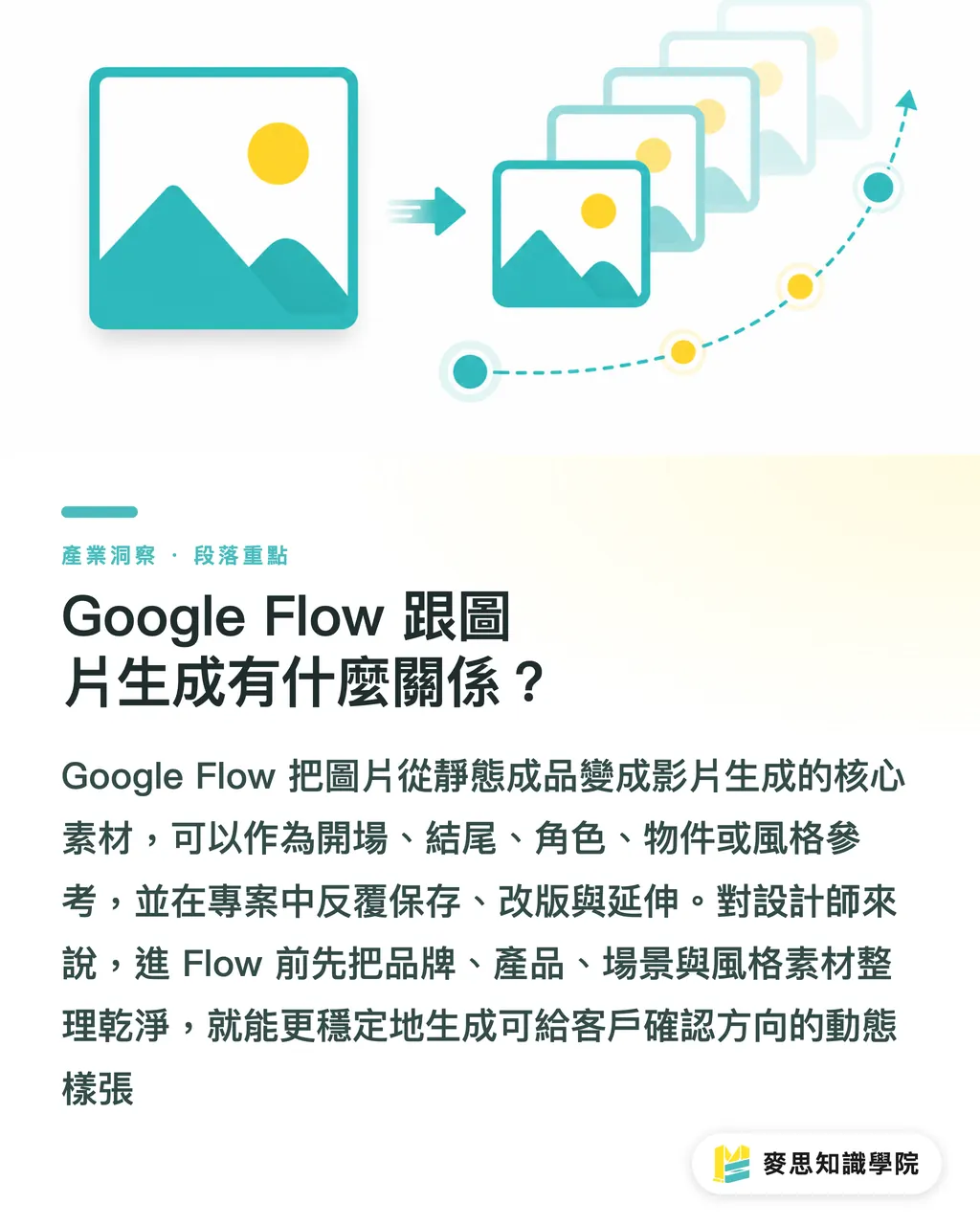 Google Flow 跟圖片生成有什麼關係?|Google Flow 是什麼?設計流程怎麼變 段落重點