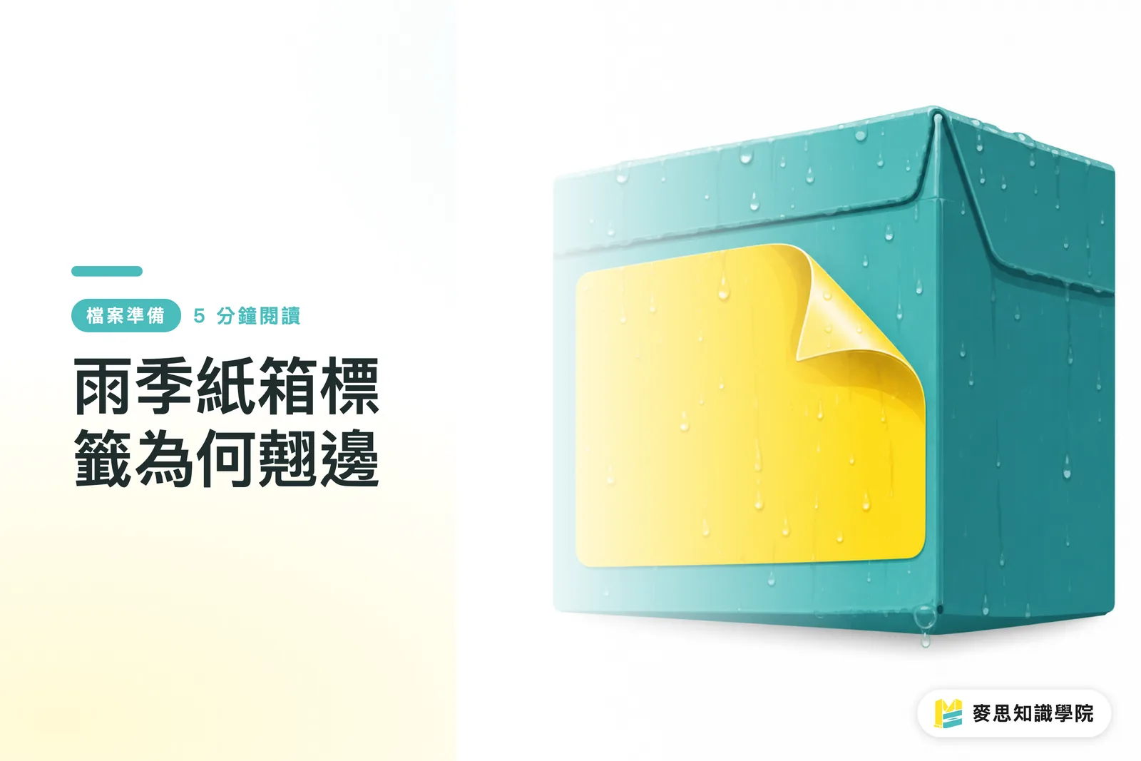 雨季紙箱標籤為何翹邊