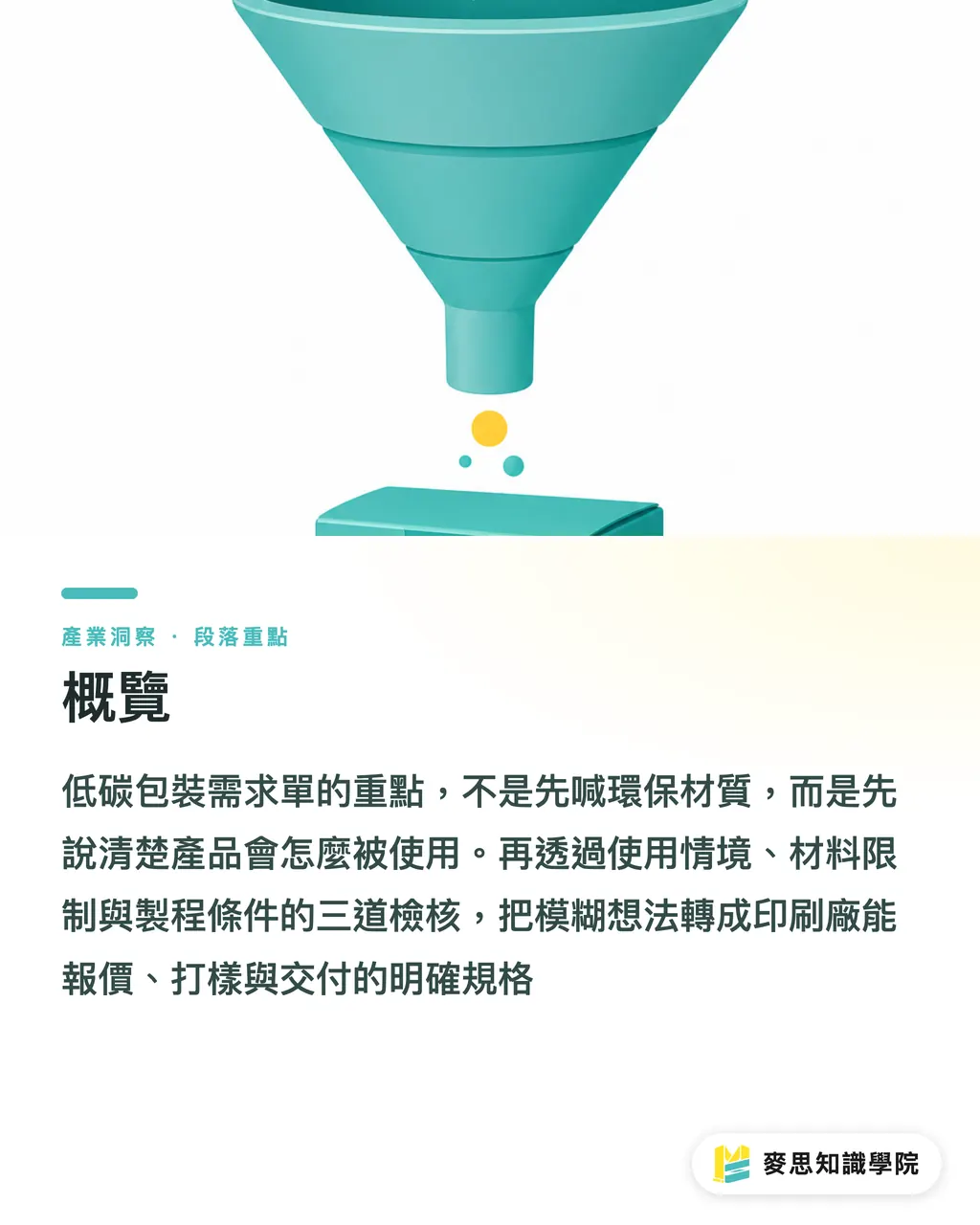 概覽|低碳包裝需求單怎麼寫 段落重點