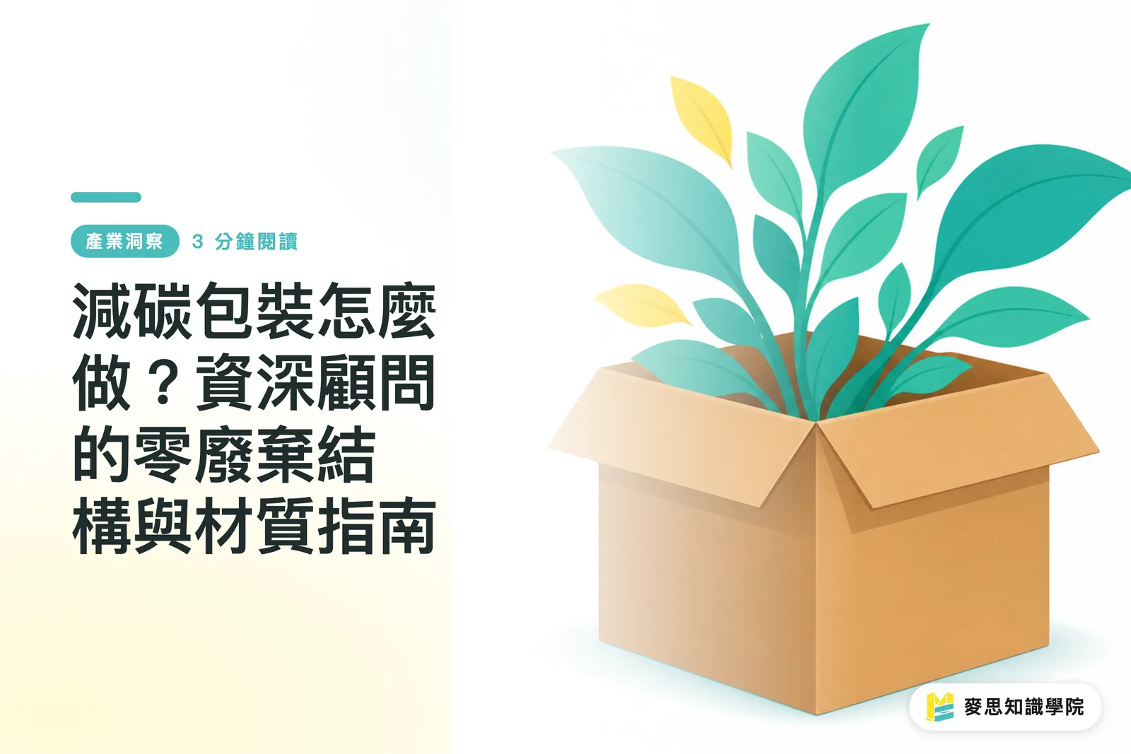減碳包裝怎麼做？資深顧問的零廢棄結構與材質指南