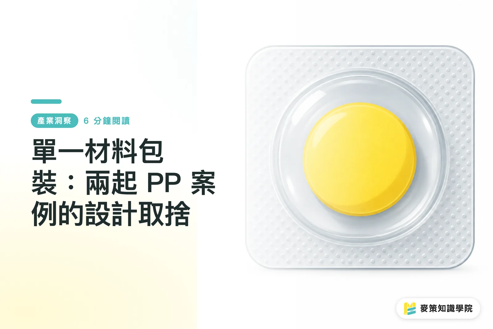 單一材料包裝：兩起 PP 案例的設計取捨