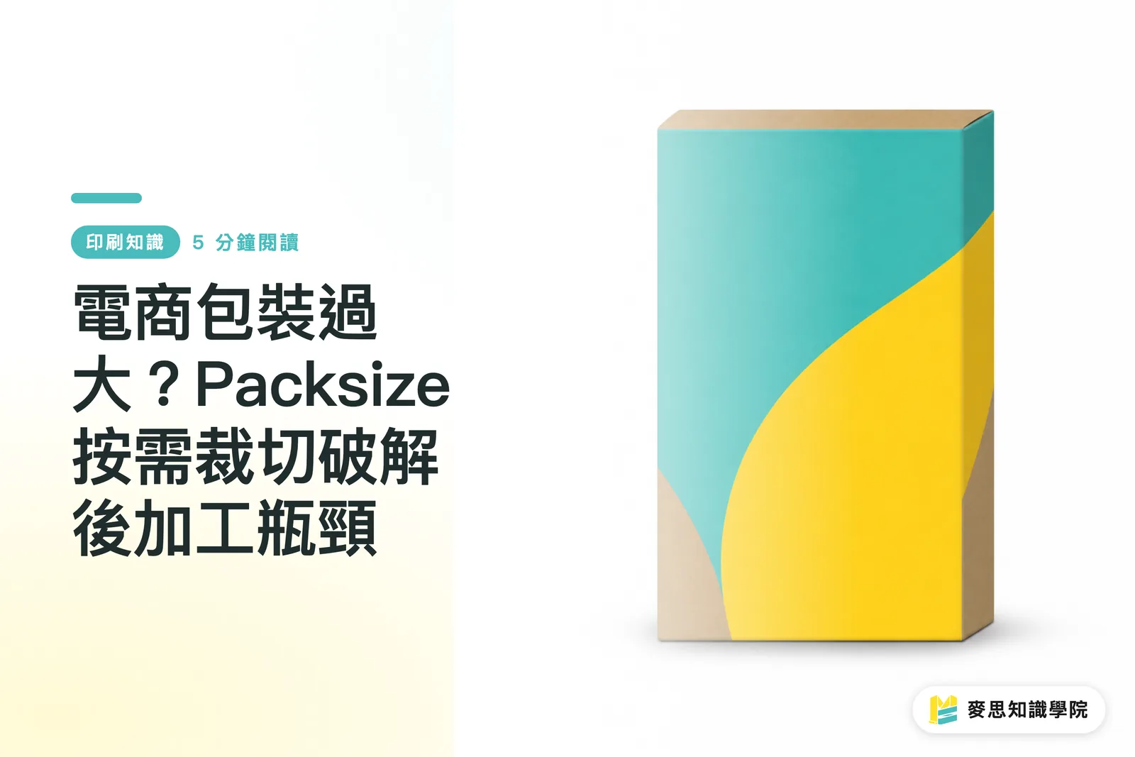 電商包裝過大?Packsize按需裁切破解後加工瓶頸