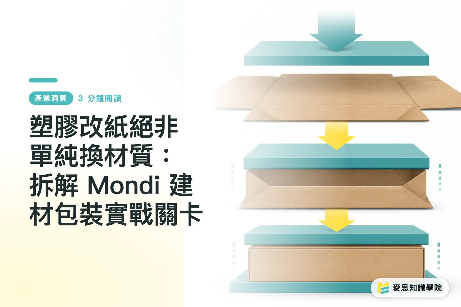 塑膠改紙絕非單純換材質:拆解 Mondi 建材包裝實戰關卡