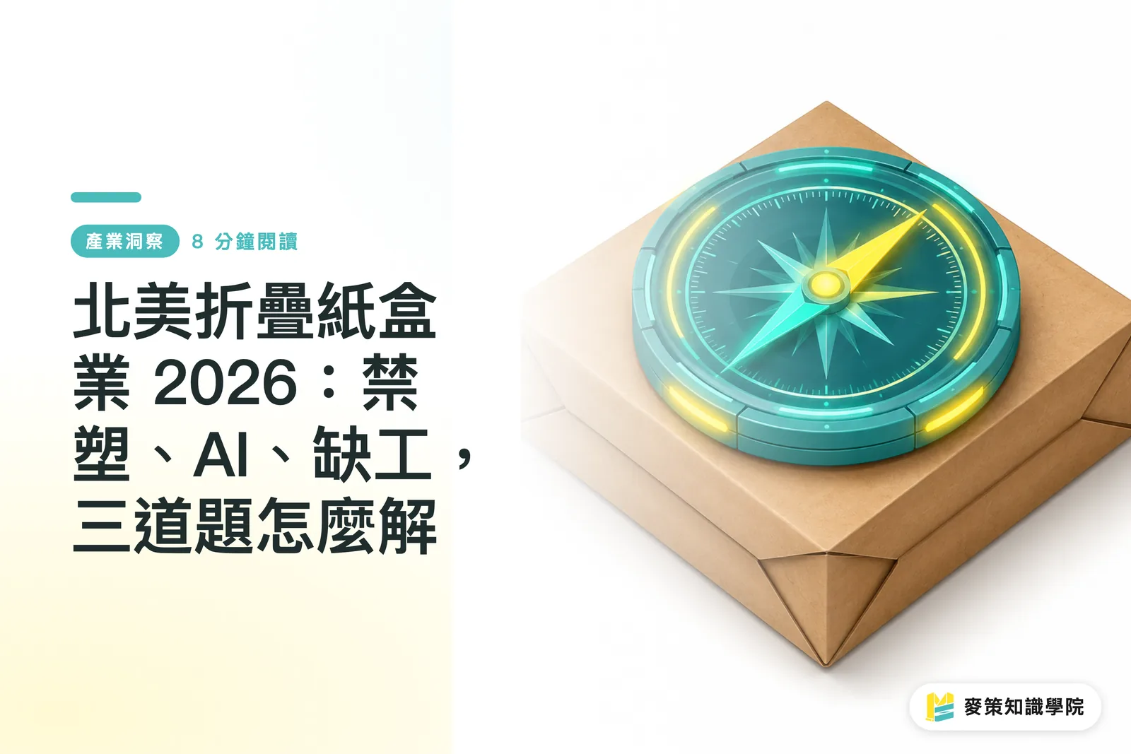 北美折疊紙盒業 2026：禁塑、AI、缺工，三道題怎麼解