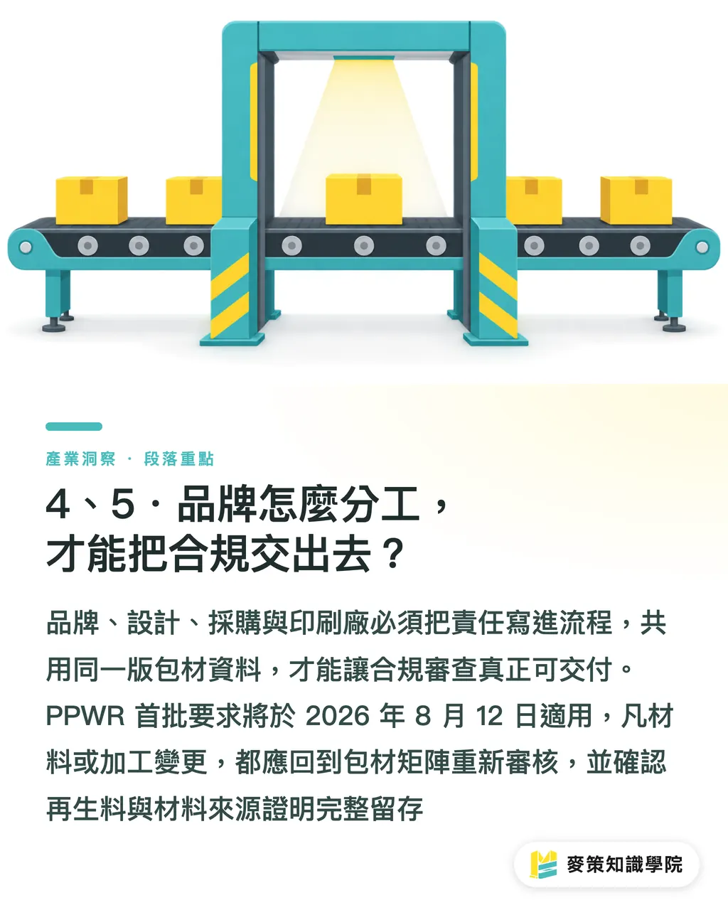 4 and 5. How Should Brands Divide Responsibilities to Hand Off Compliance?｜PPWR and EPR: 5 Compliance Steps for Packaging Teams section illustration