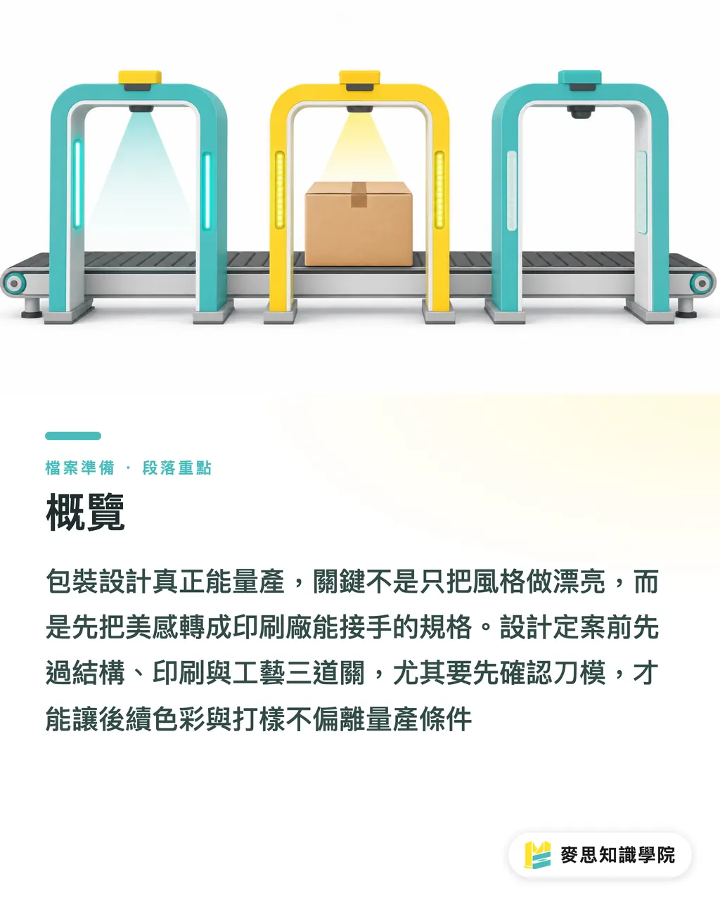 概覽｜包裝設計先過量產關 段落重點