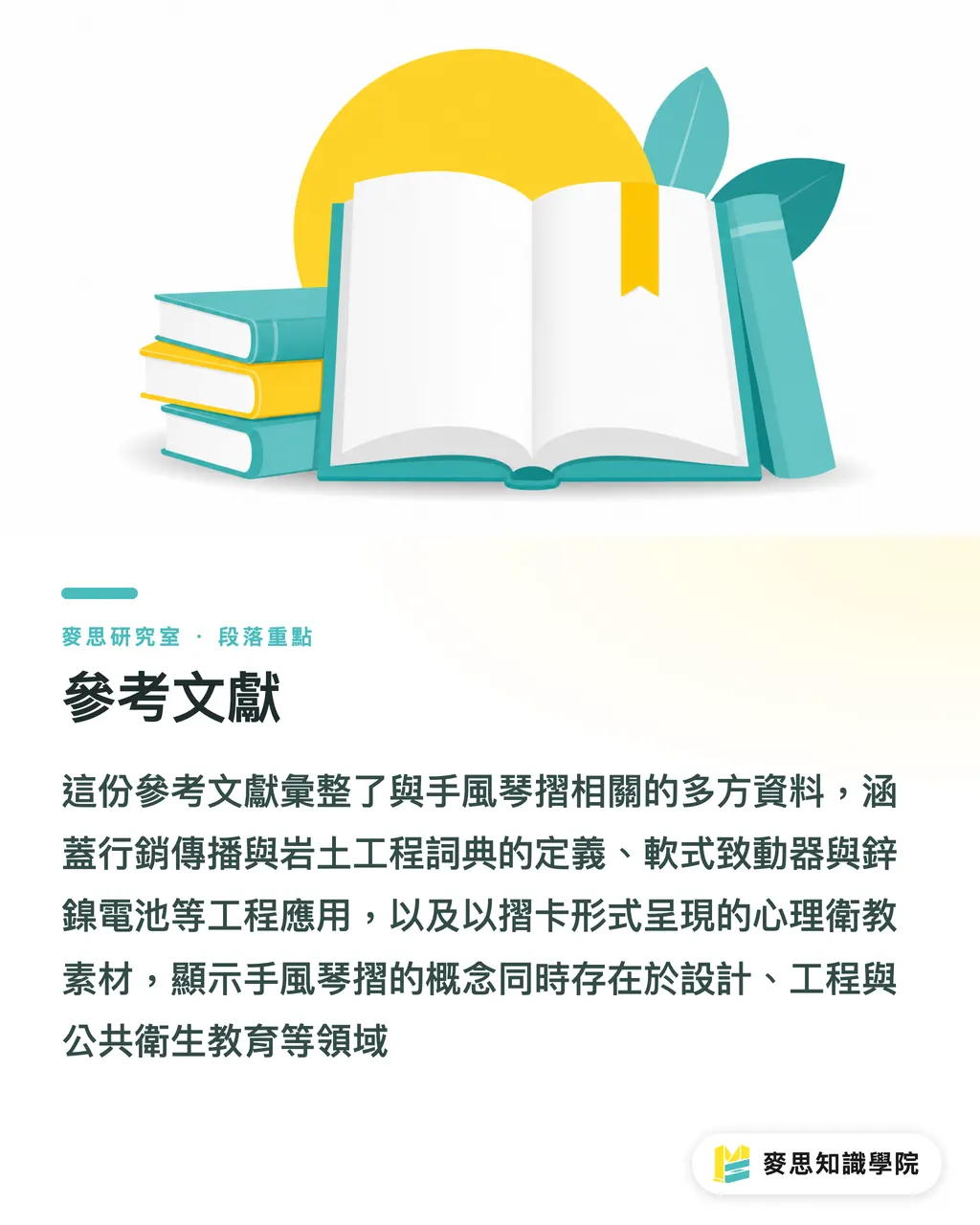 參考文獻|對折、三折、風琴折怎麼選?完稿前先搞懂這五種摺法 段落重點