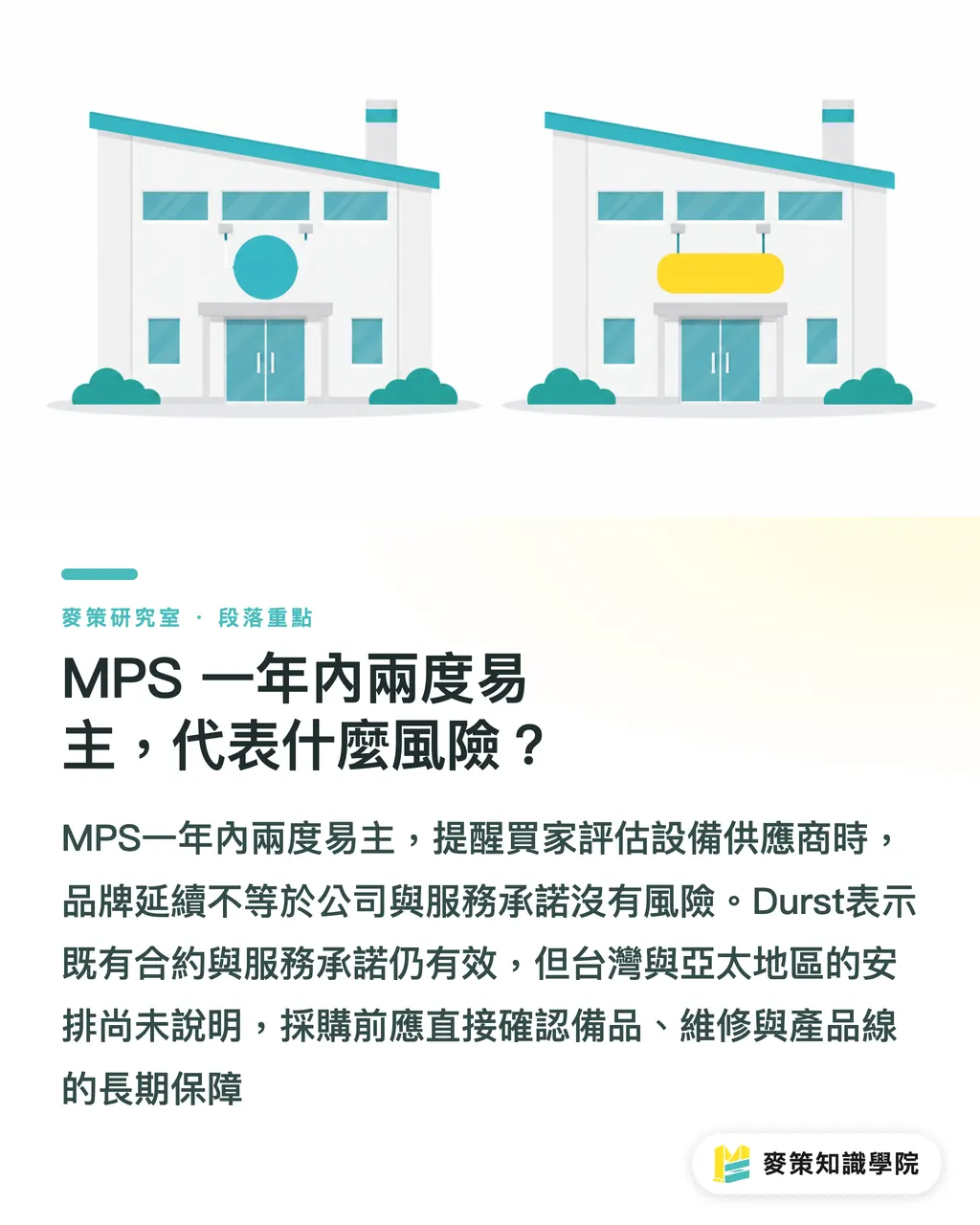 MPS 一年內兩度易主，代表什麼風險？｜Durst 買下 MPS，台灣標籤廠該擔心什麼？ 段落重點