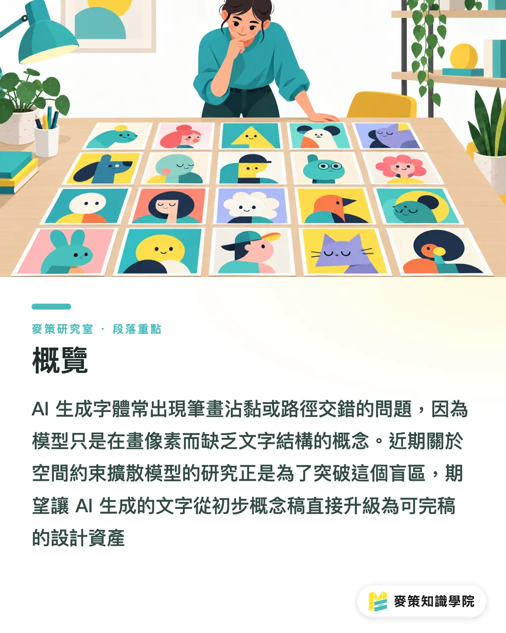 概覽|AI 生成字體終於不崩壞了?聊聊 ScDiff 的空間約束 段落重點