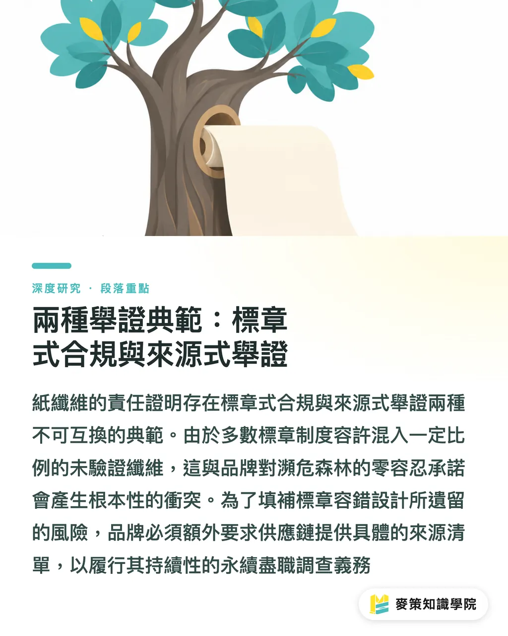 2つの立証パラダイム：認証ラベル準拠と原産地立証｜絶滅危惧林繊維：ブランドのデューデリジェンスはいかに紙パッケージのサプライチェーンを書き換えるか セクションの要点