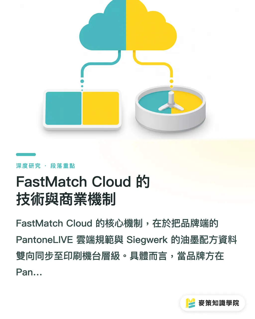 FastMatch Cloud の技術と商業メカニズム｜クラウドカラーマッチングサービス：Siegwerk と X-Rite Pantone FastMatch Cloud がパッケージング色差管理に与える産業的意義 セクションの要点