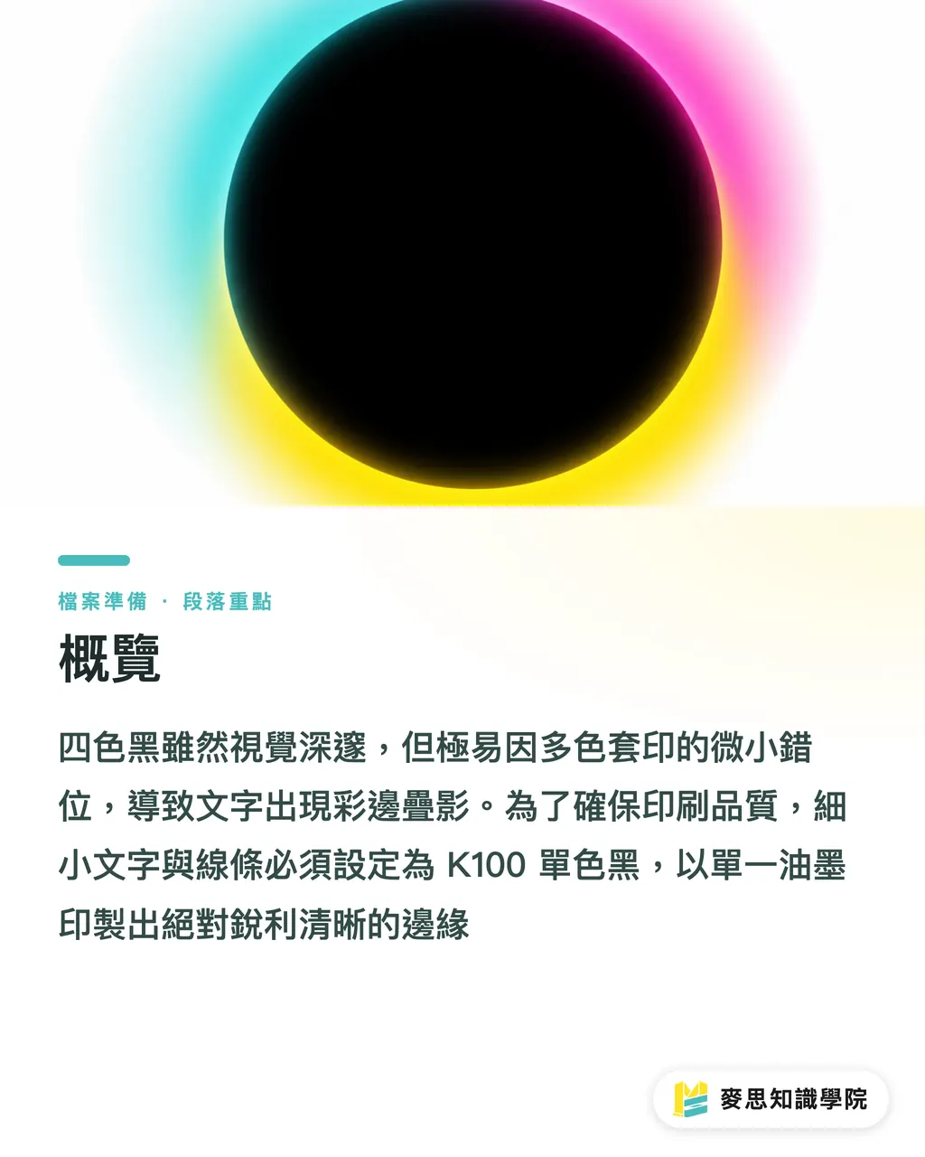 概覽|四色黑是什麼?為什麼印刷廠總叫我小字別用四色黑印 段落重點