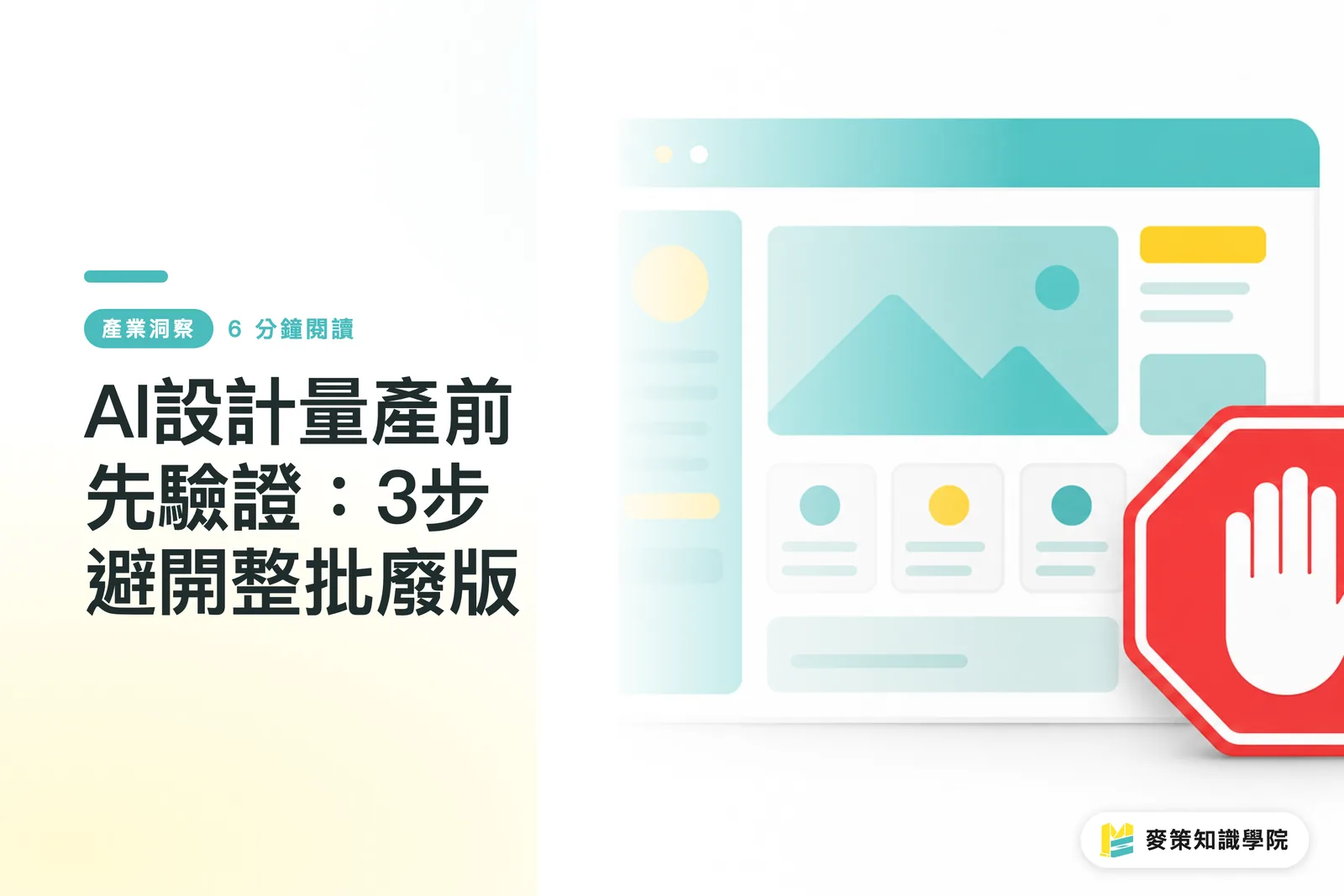 AIデザインは量産前に検証する：廃版を防ぐ3ステップ