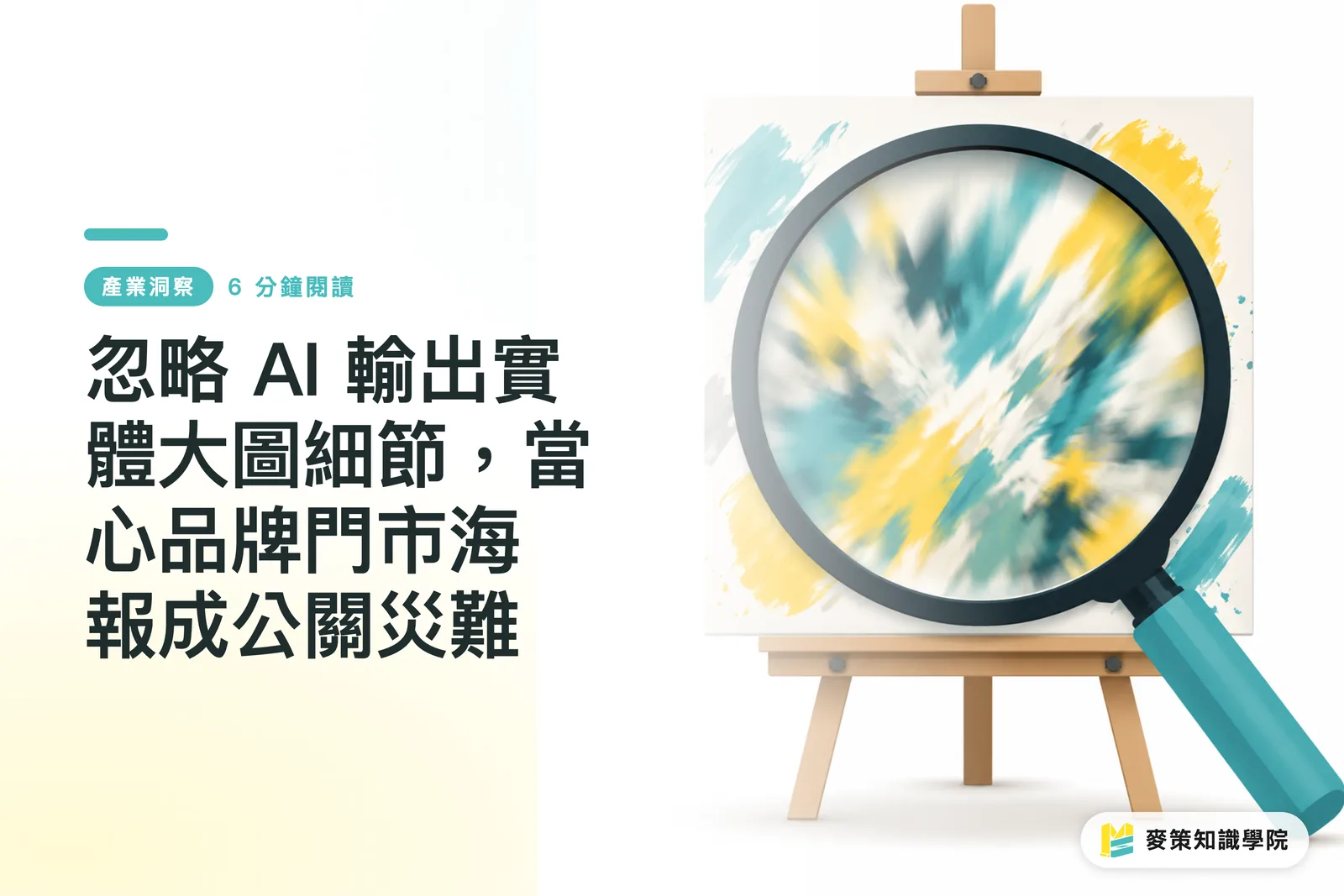 忽略 AI 輸出實體大圖細節,當心品牌門市海報成公關災難