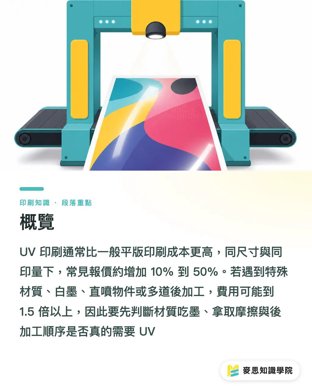 概覽|UV 印刷貴多少才值得加 段落重點