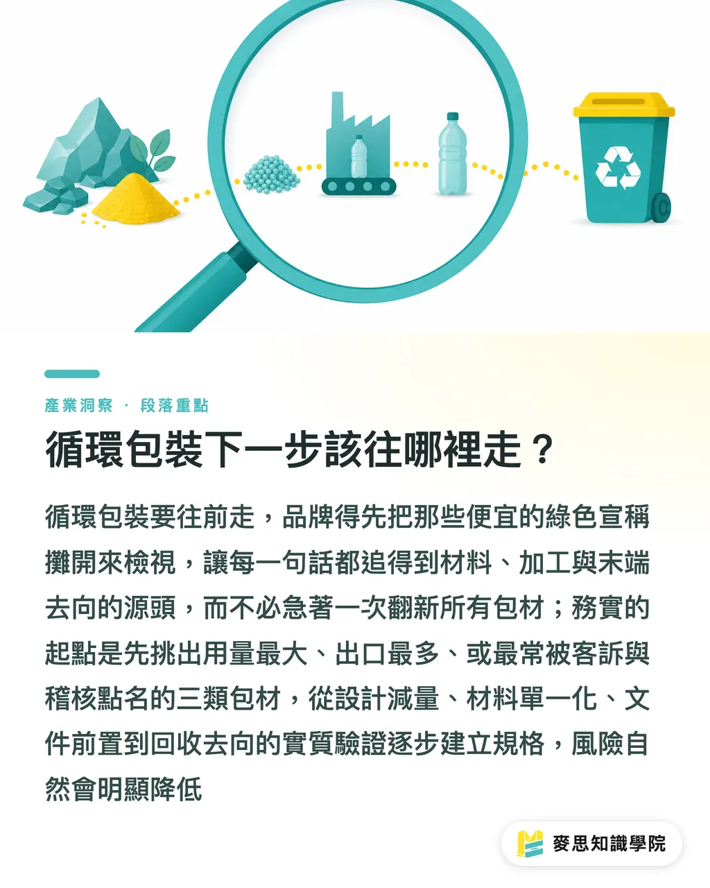 循環包裝下一步該往哪裡走?|循環包裝不能把成本外包 段落重點