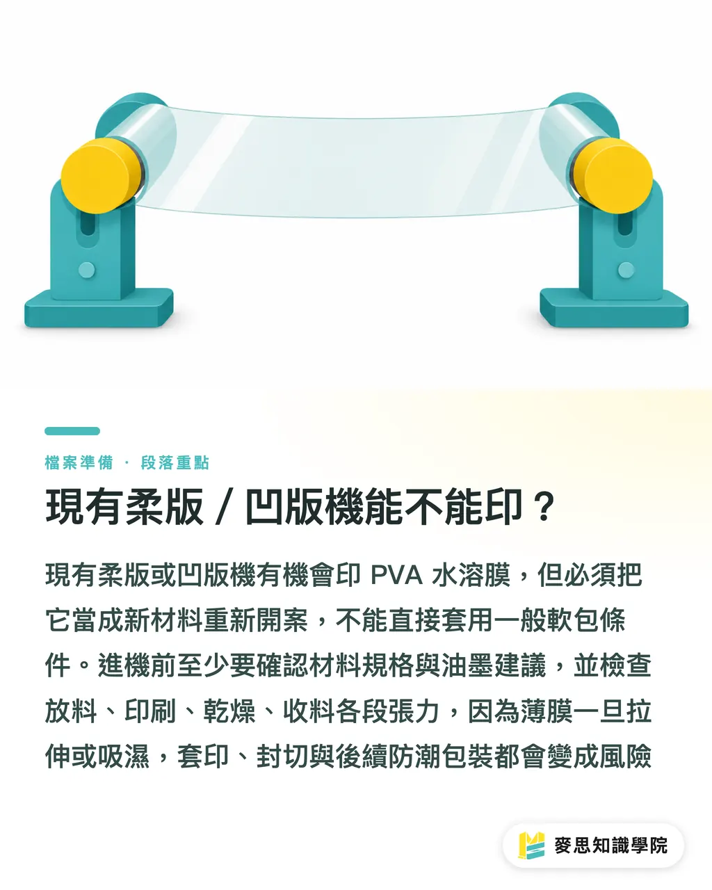 現有柔版／凹版機能不能印？｜水溶美妝包裝，印刷廠能接嗎 段落重點