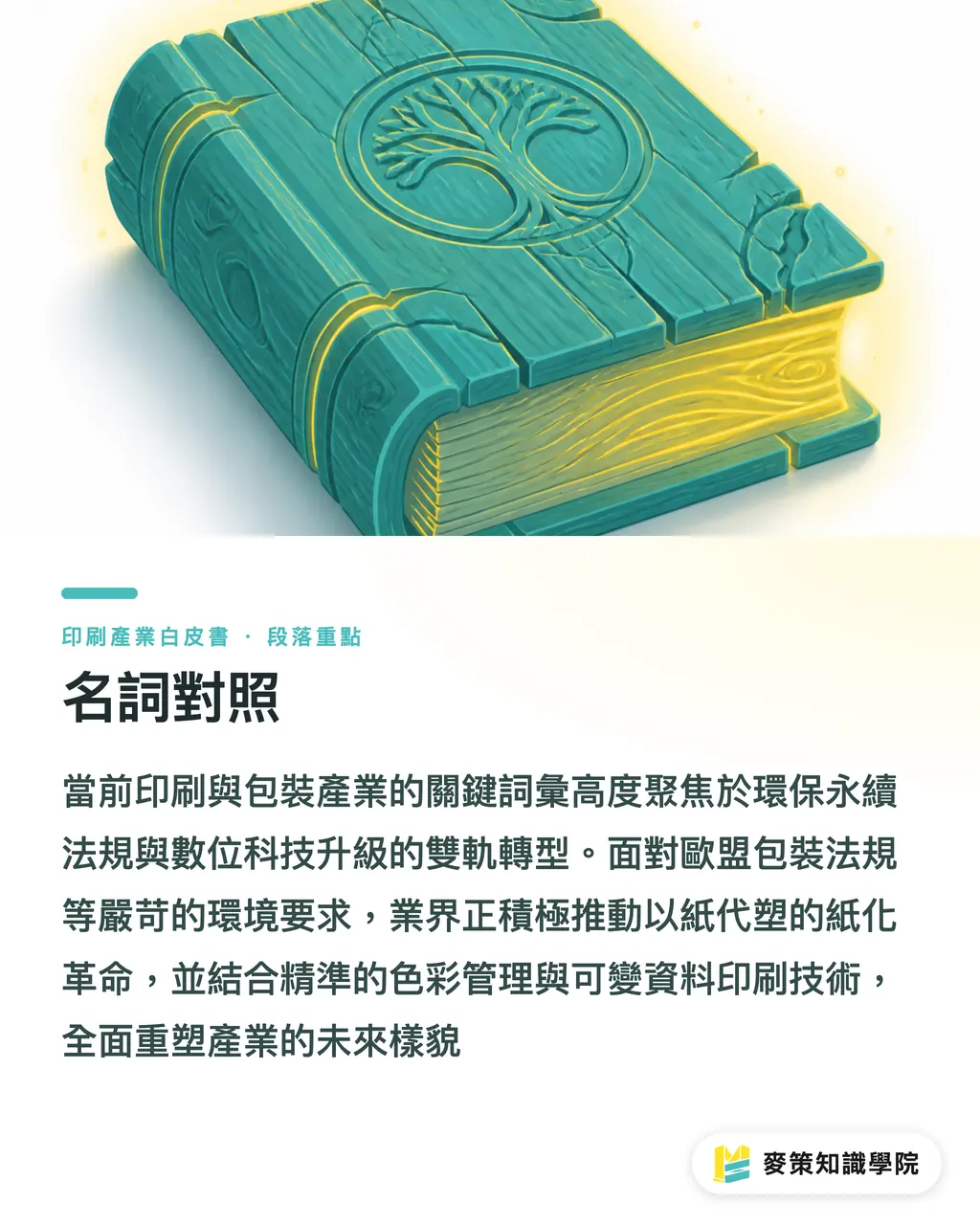 名詞對照｜全球印刷版圖重構：中美紙漿關稅變局與台灣包裝突圍策略白皮書（2026） 段落重點